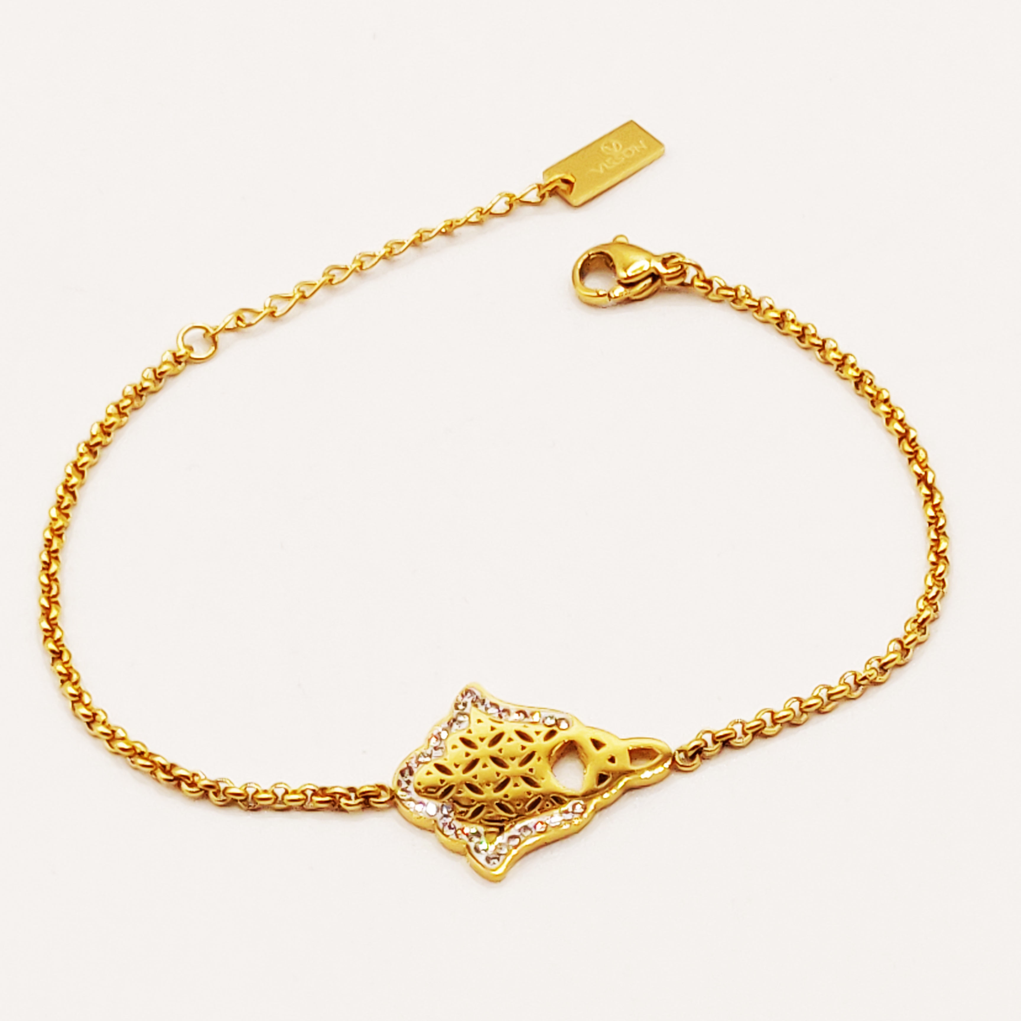 Bracelet Maillons Grande Main de Fatma Luxe