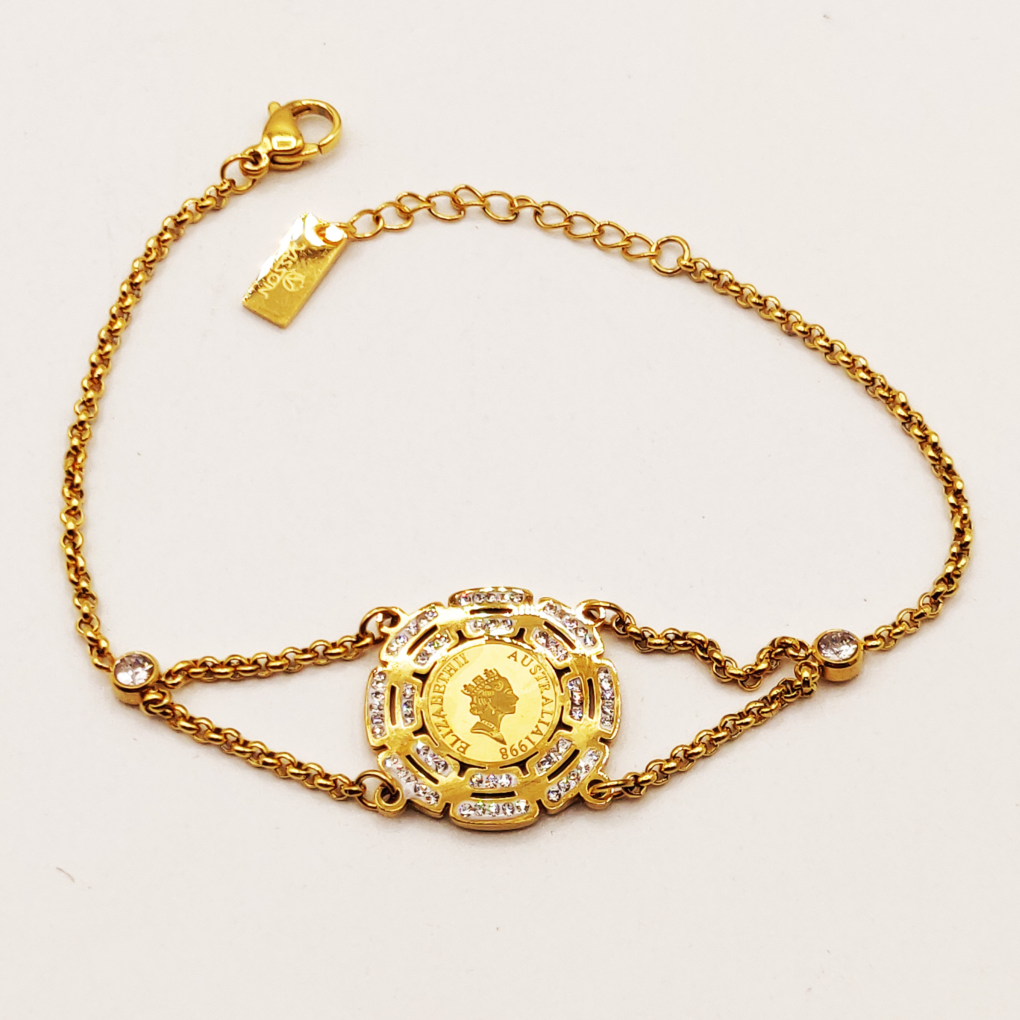 Bracelet Maillon Louise Chaîne Carrée Luxe
