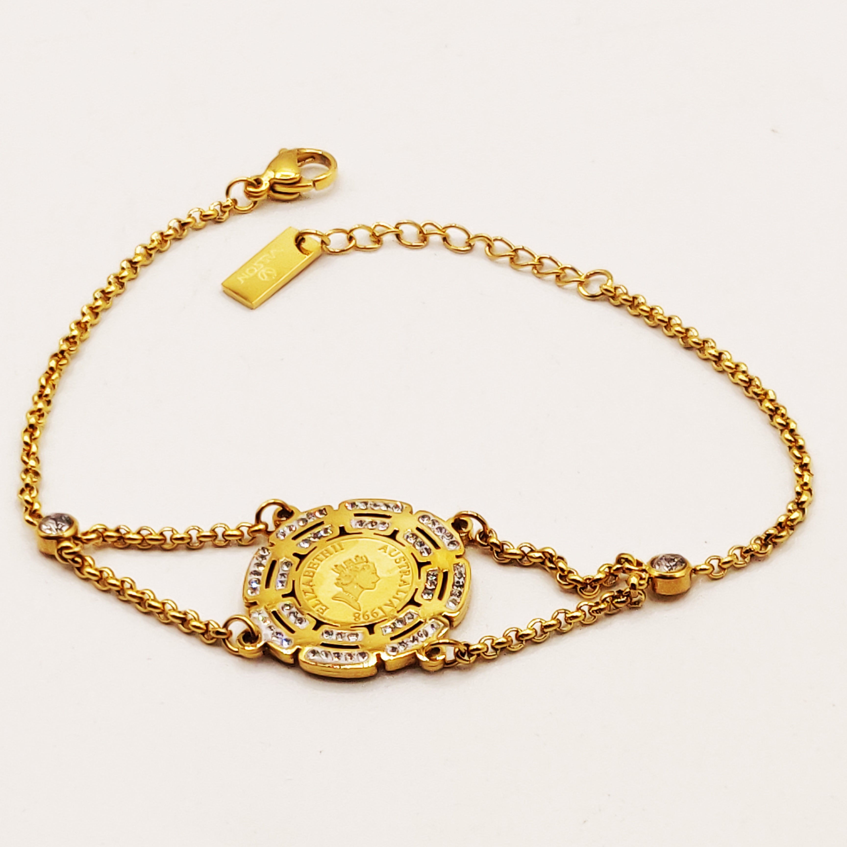 Bracelet Maillon Louise Chaîne Carrée Luxe