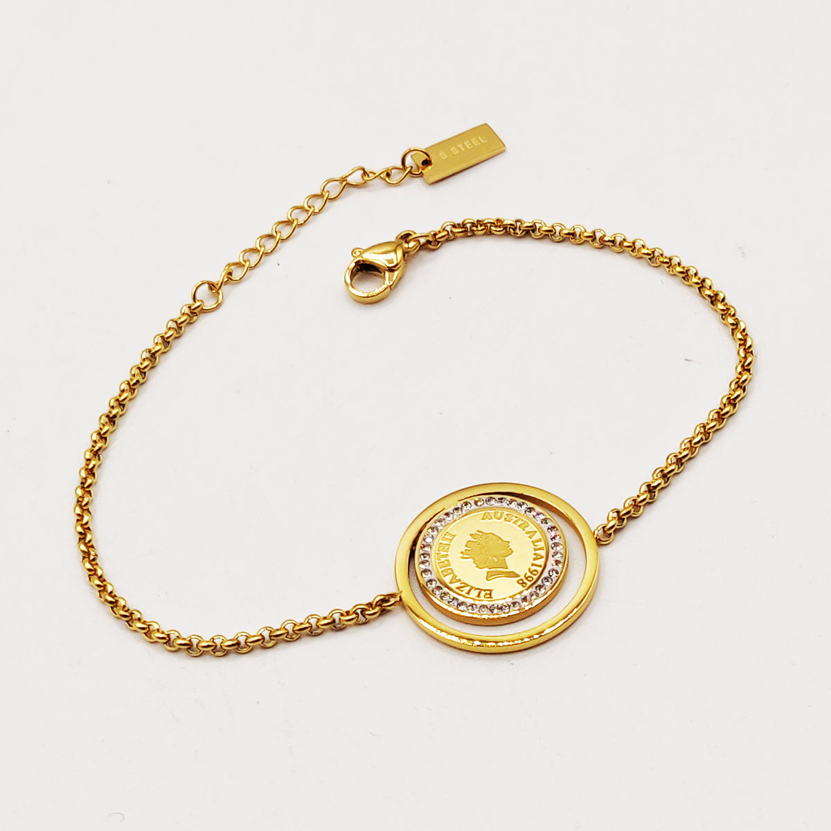 Bracelet Maillons Louise Triple Cercles Luxe