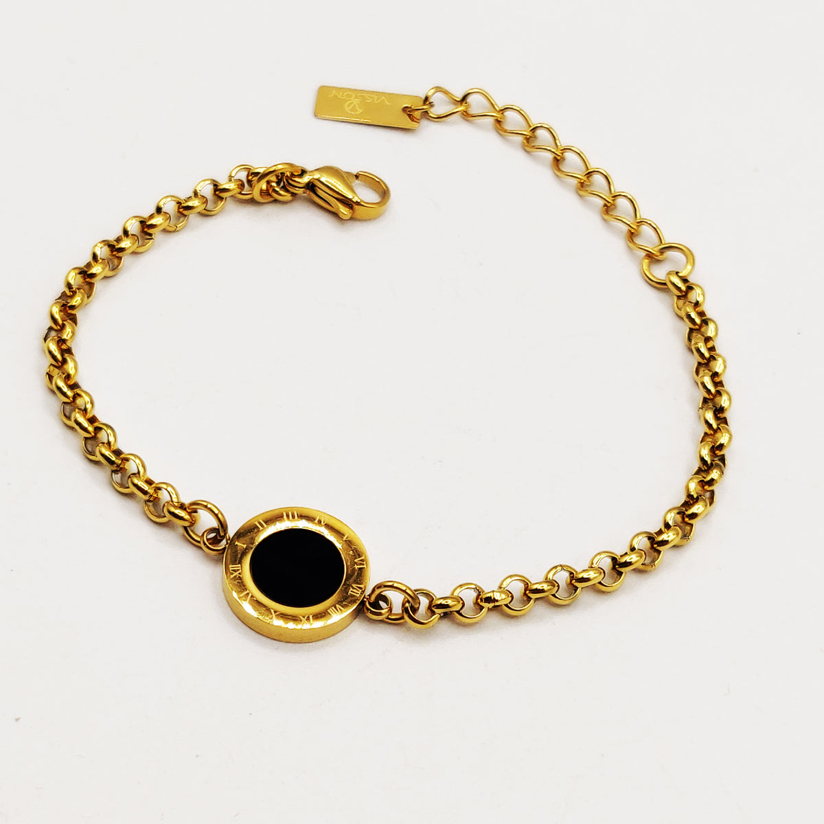 Bracelet Maillons Pendentif Romain Luxe