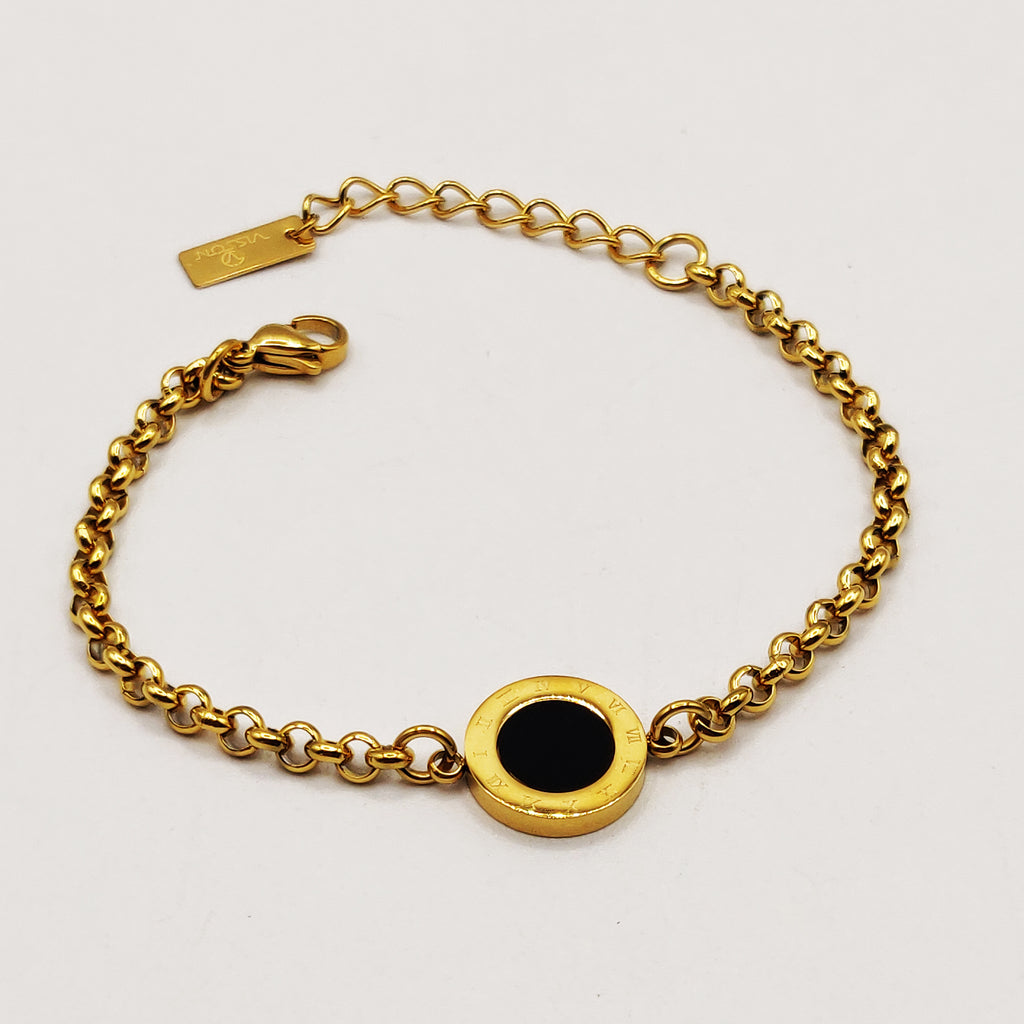 Bracelet Maillons Pendentif Romain Luxe