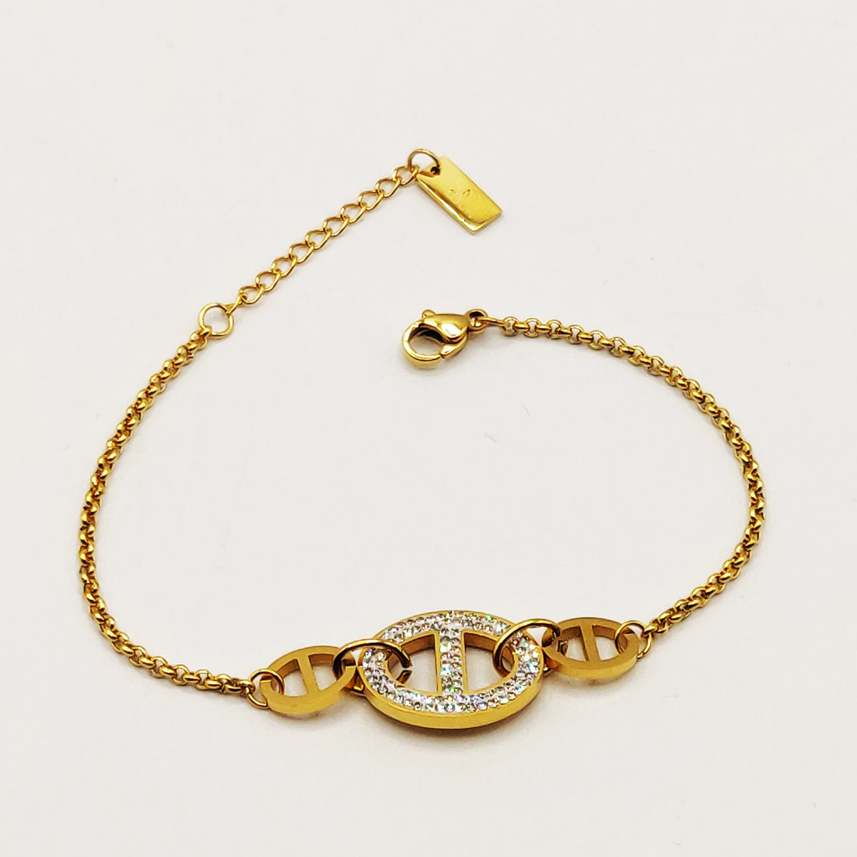 Bracelet Maillons Pendentifs CD Luxe