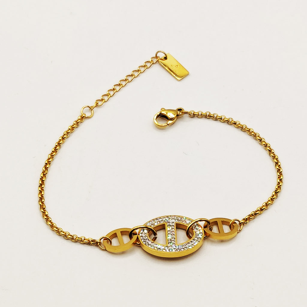 Bracelet Maillons Pendentifs CD Luxe