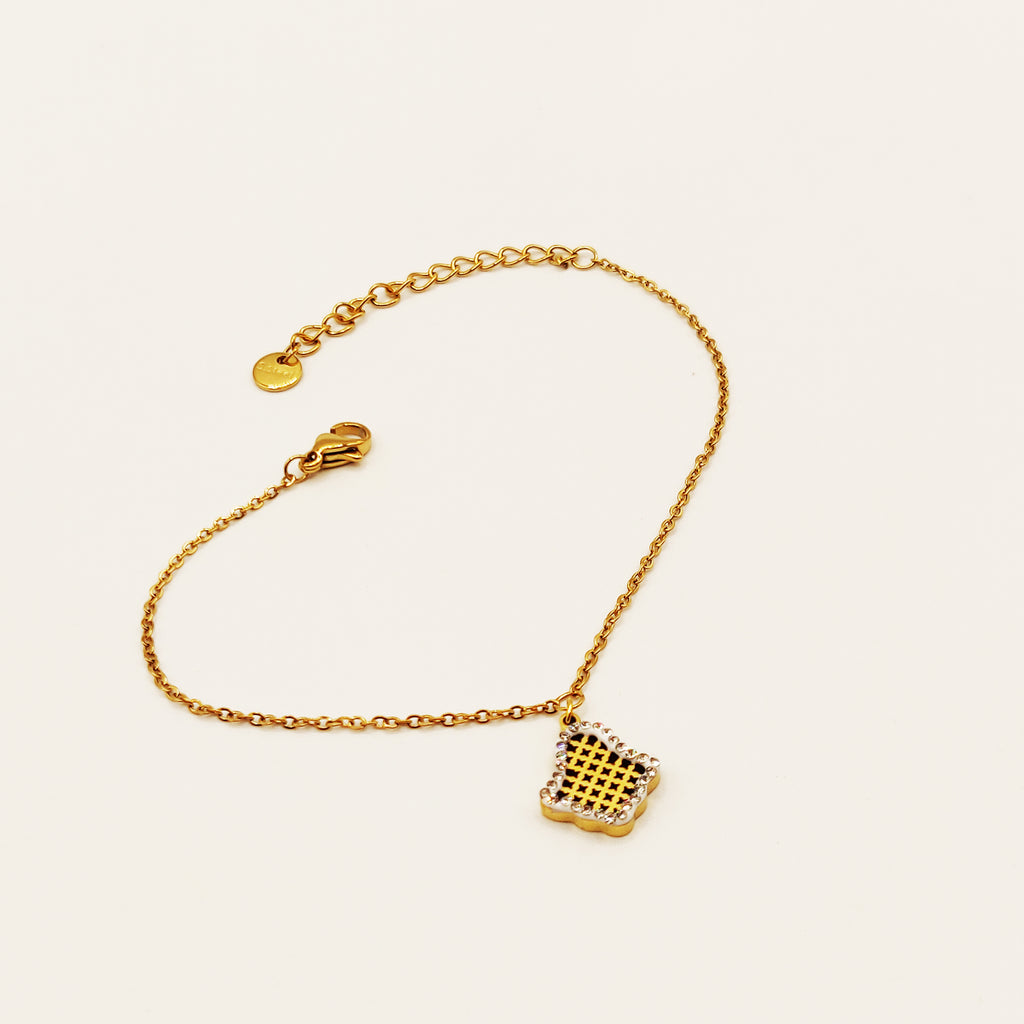 Bracelet Main de Fatma Intérieur Multi Trèfles