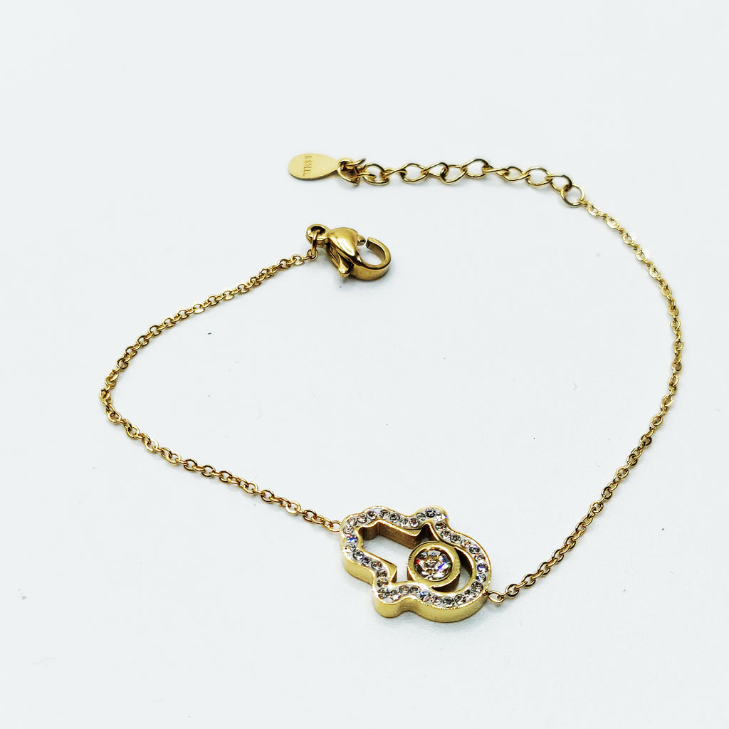 Bracelet Main de Fatma Tour Cristaux