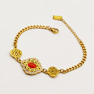 Bracelet Malaki Perles Oranges Luxe