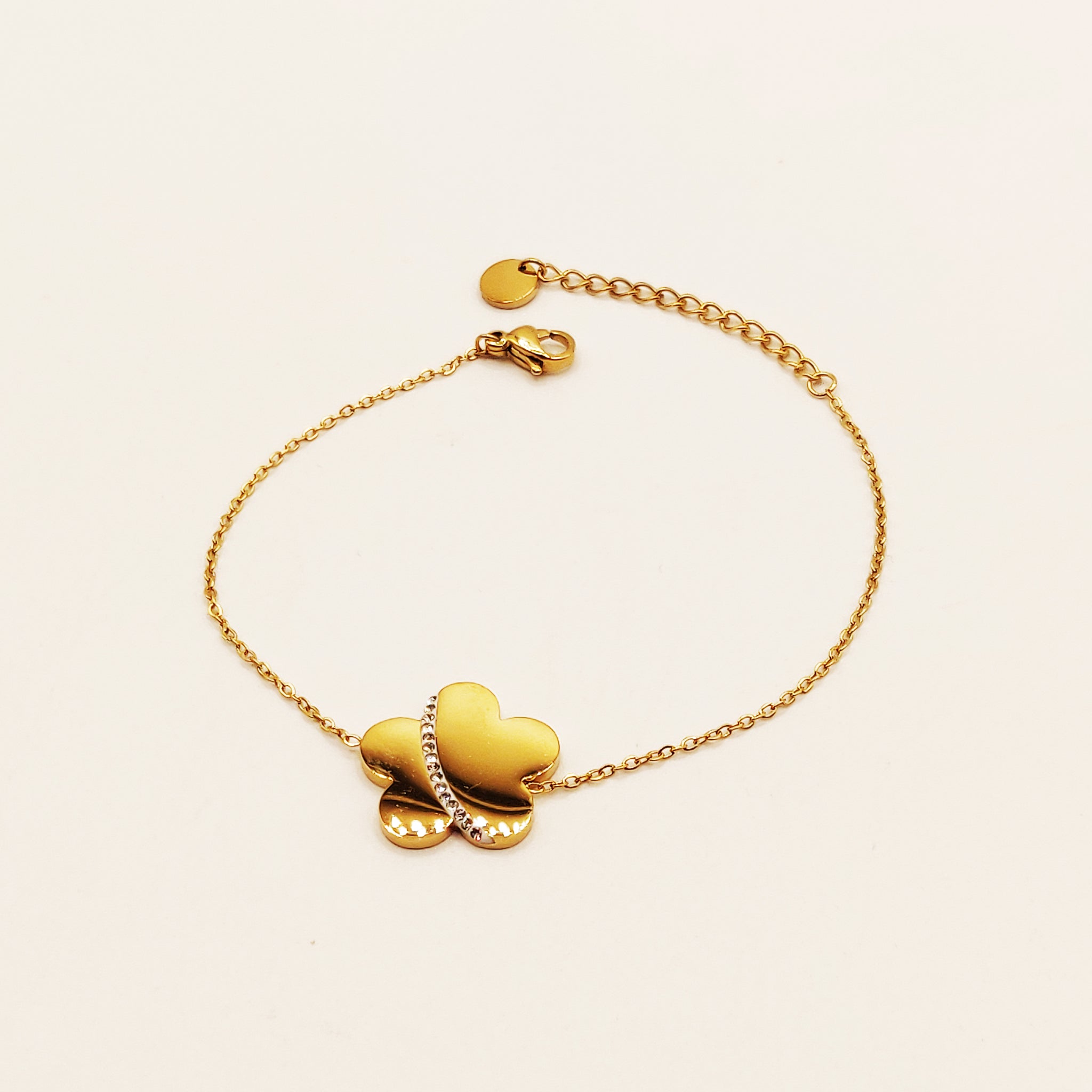 Bracelet Marguerite Ligne Cristaux Luxe
