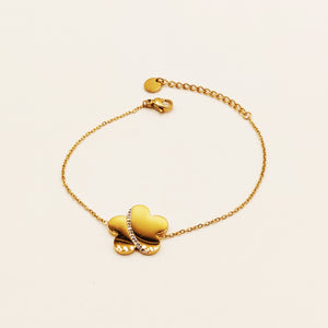 Bracelet Marguerite Ligne Cristaux Luxe