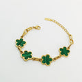 Bracelet Marguerites Vert