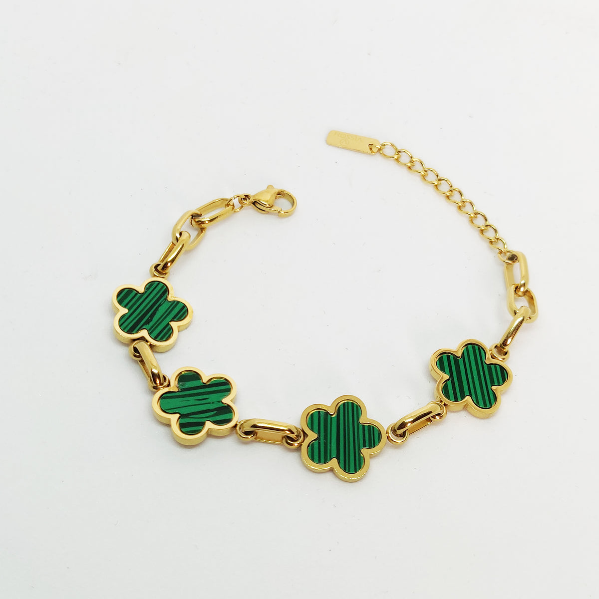 Bracelet Marguerites Vert