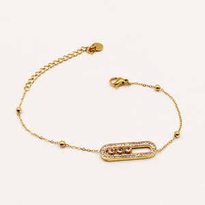 Bracelet Mexicain Luxe 3 Cristaux