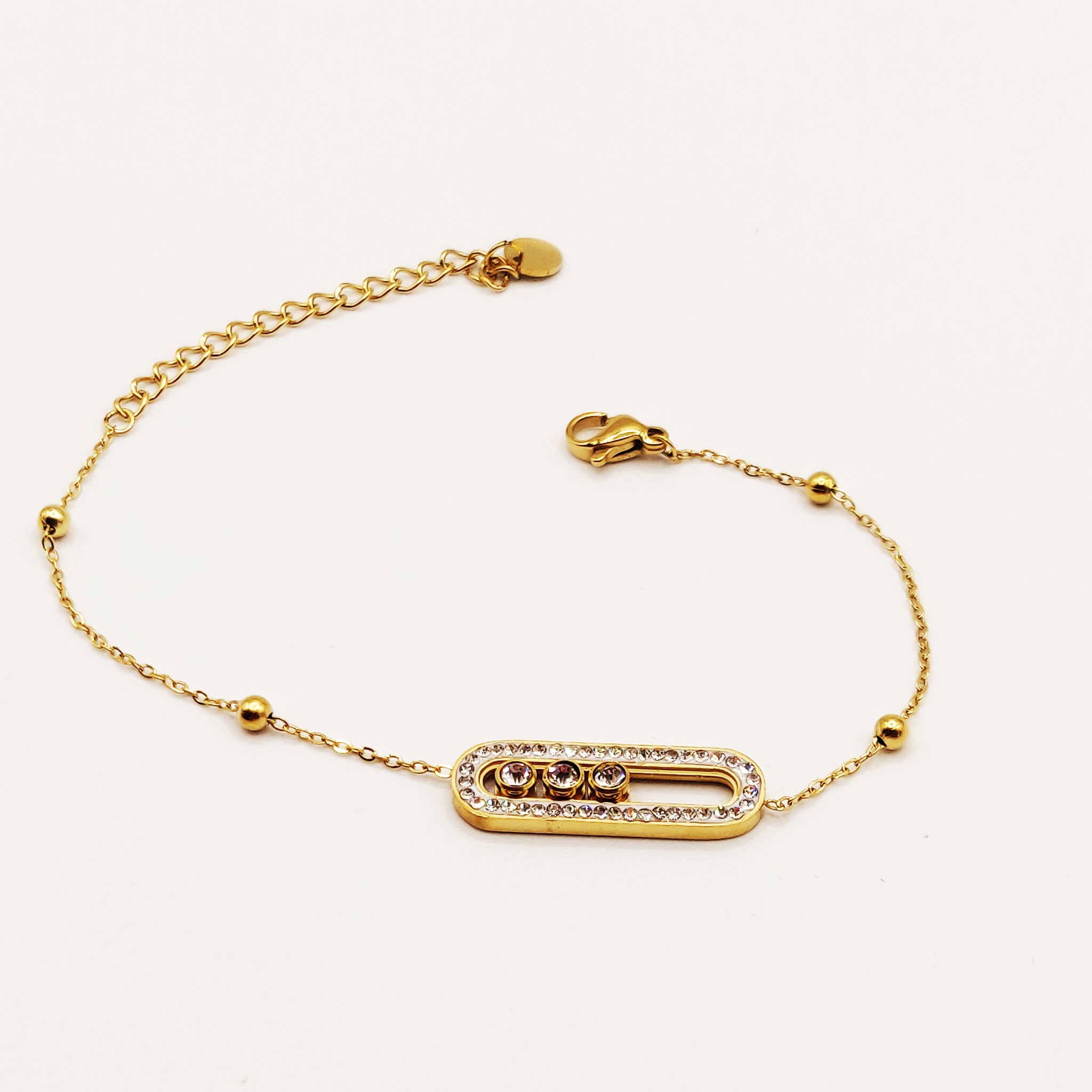 Bracelet Mexicain Luxe 3 Cristaux