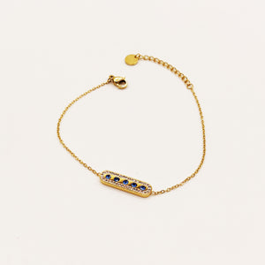 Bracelet Mexicain Luxe Saphirs