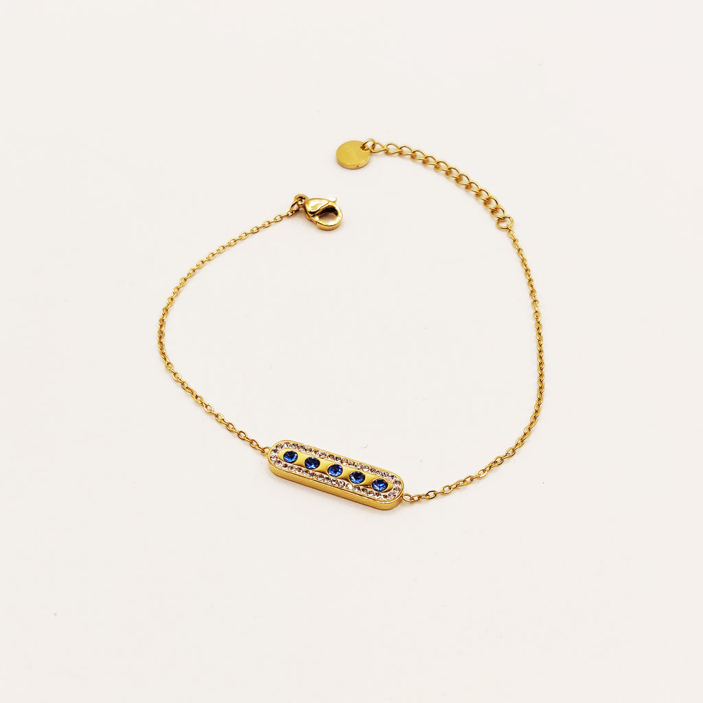 Bracelet Mexicain Luxe Saphirs