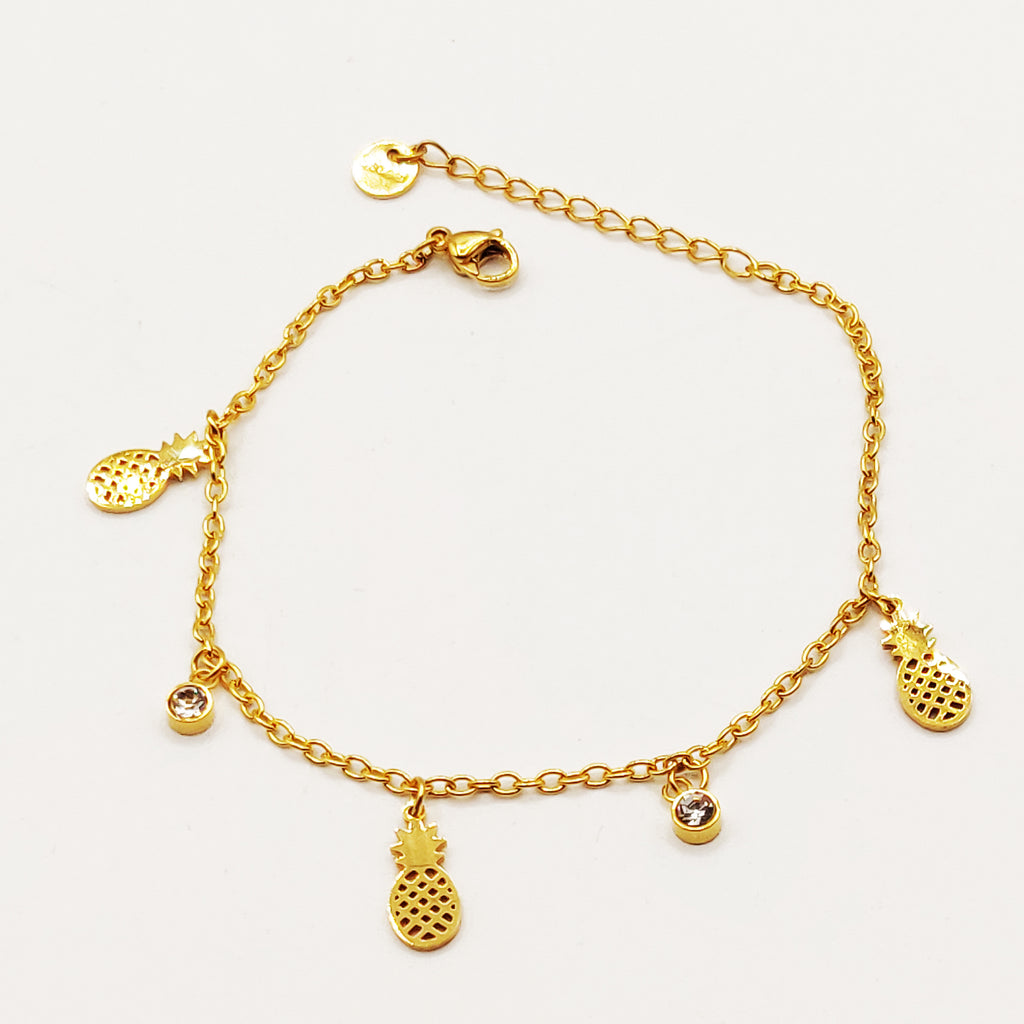 Bracelet Multi Ananas et Cristaux