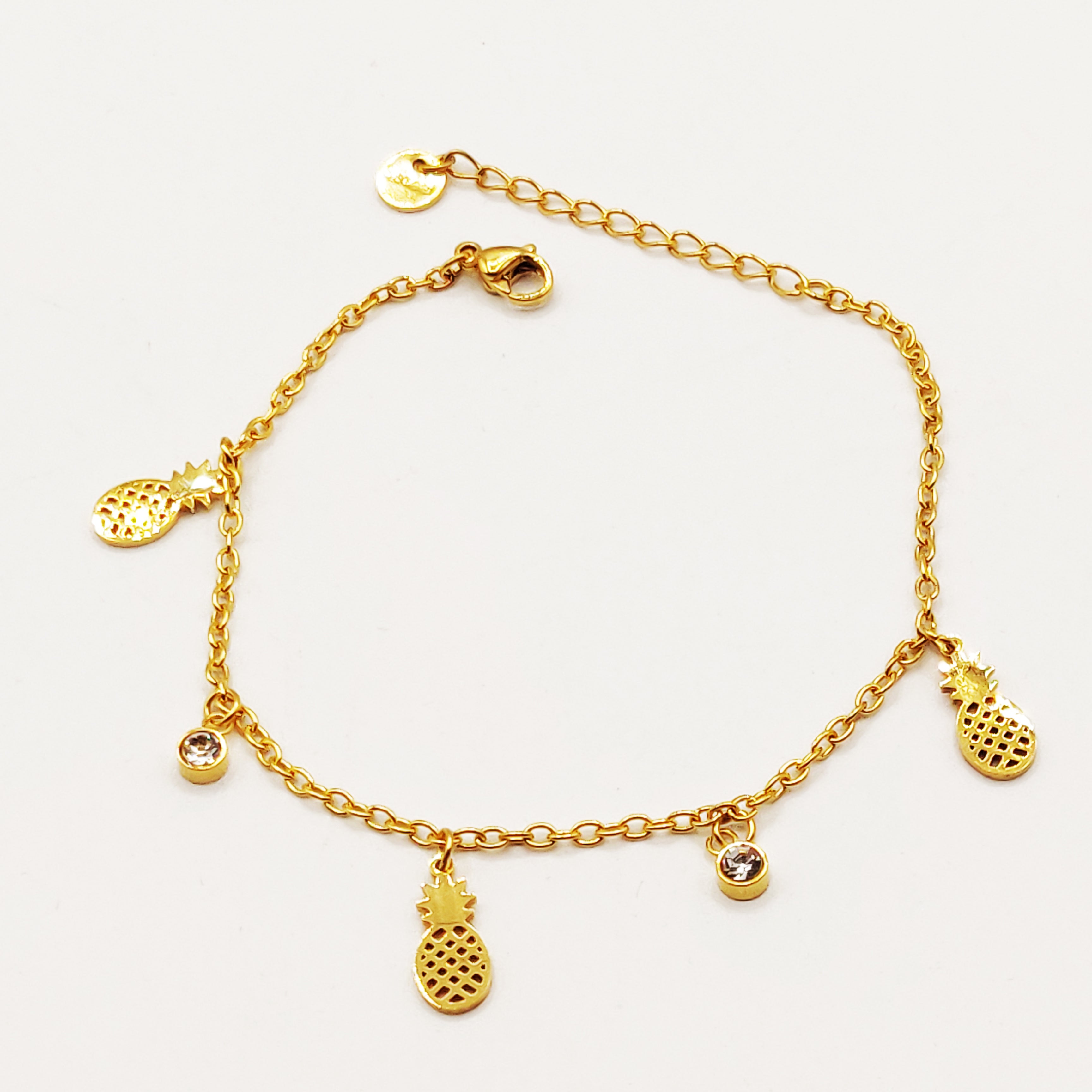 Bracelet Multi Ananas et Cristaux