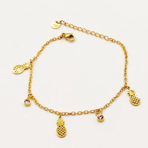 Bracelet Multi Ananas et Cristaux
