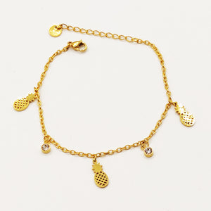 Bracelet Multi Ananas et Cristaux