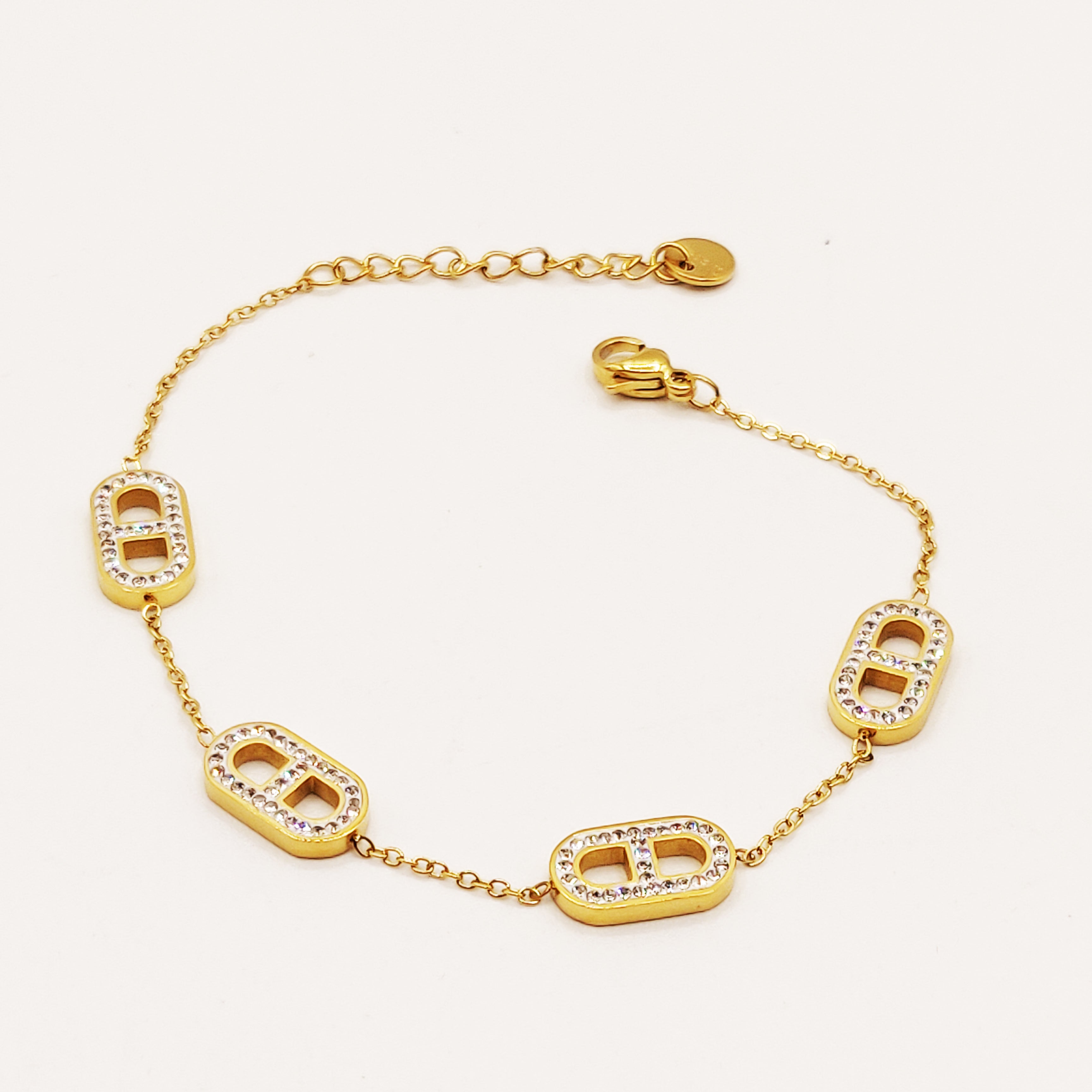 Bracelet Multi CD Luxe Cristaux Simple