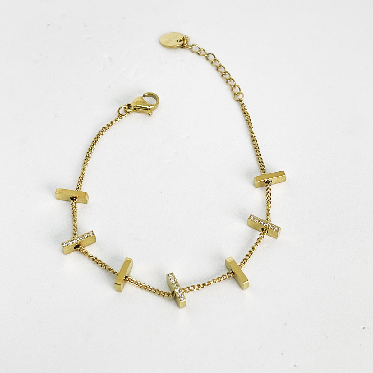 Bracelet Multi Lingots Cristaux