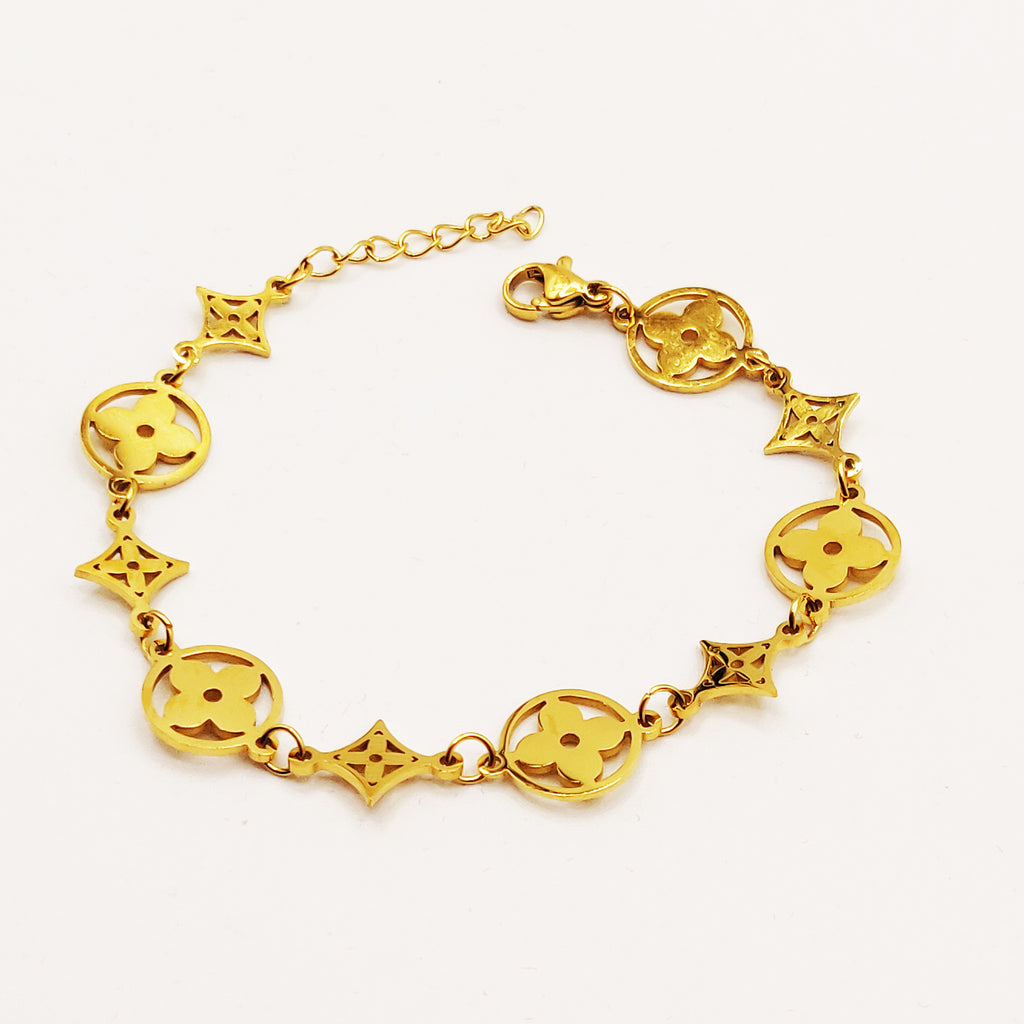 Bracelet Multi Trèfles et Étoiles Luxe