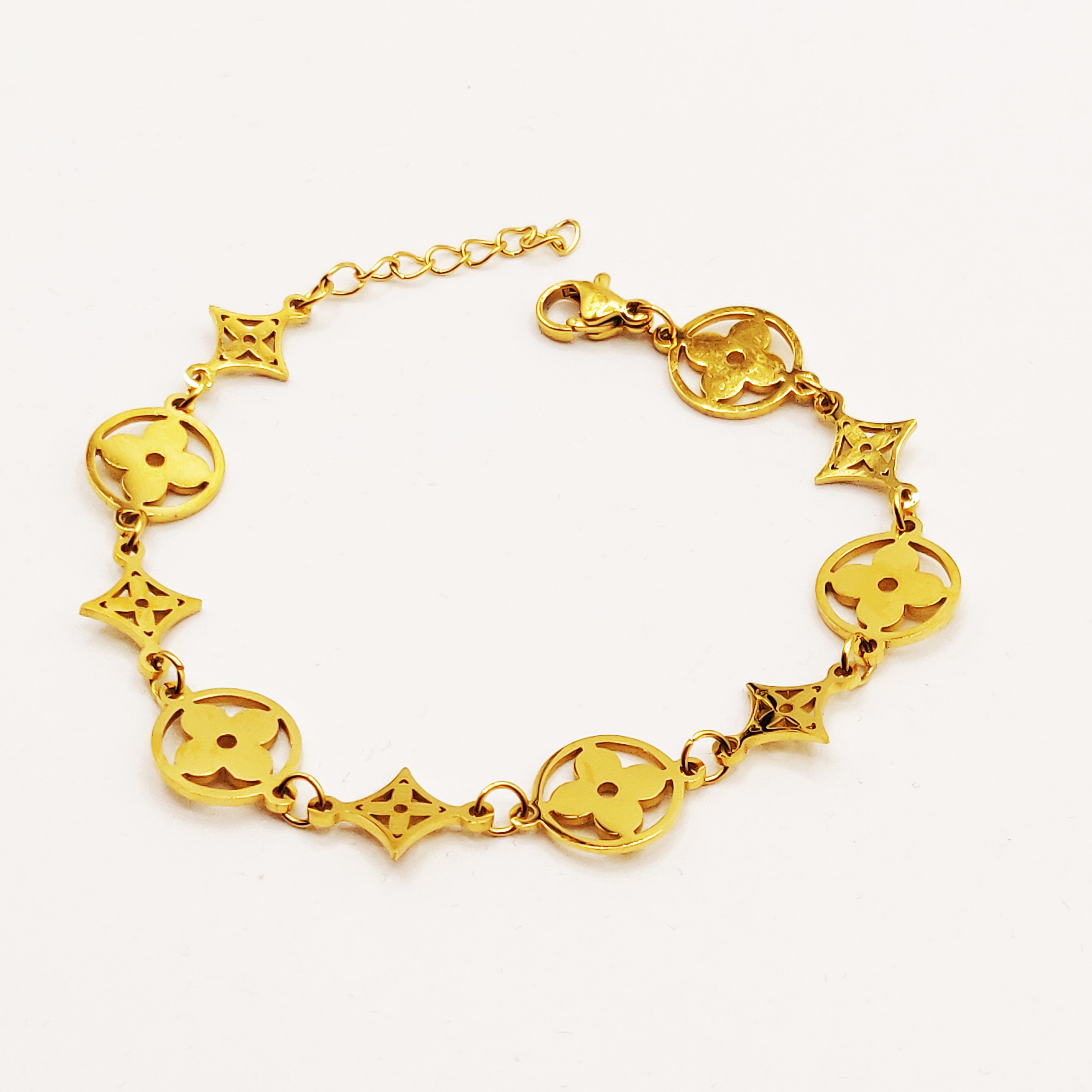 Bracelet Multi Trèfles et Étoiles Luxe