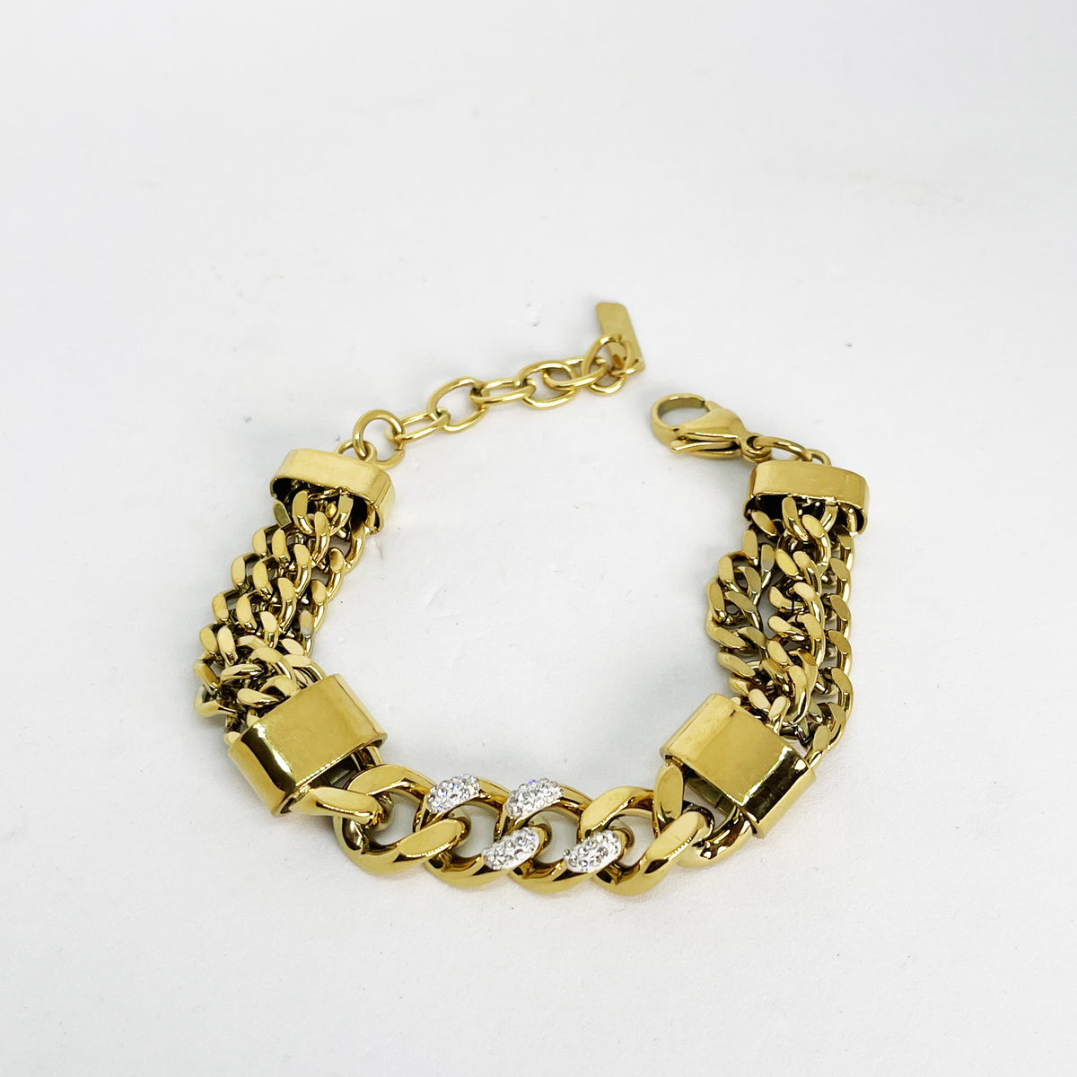 Bracelet Multi Tresses Cristaux