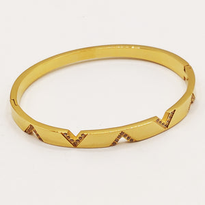Bracelet Rigide Multi V Cristaux Luxe