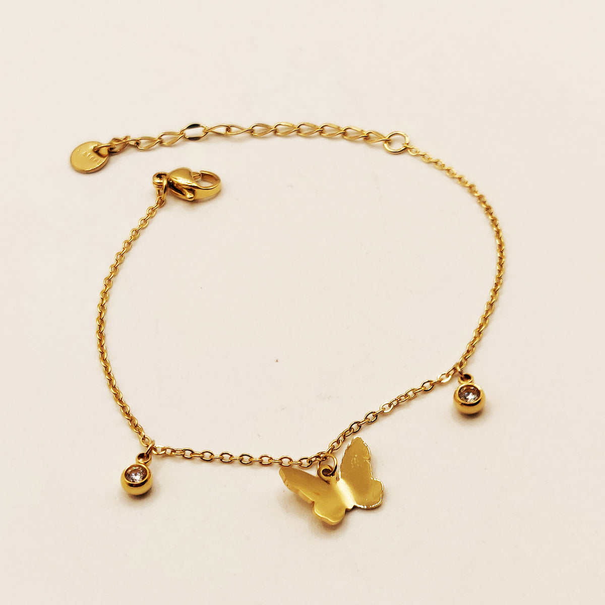 Bracelet Papillon et Cristaux