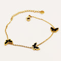 Bracelet Papillons Noir