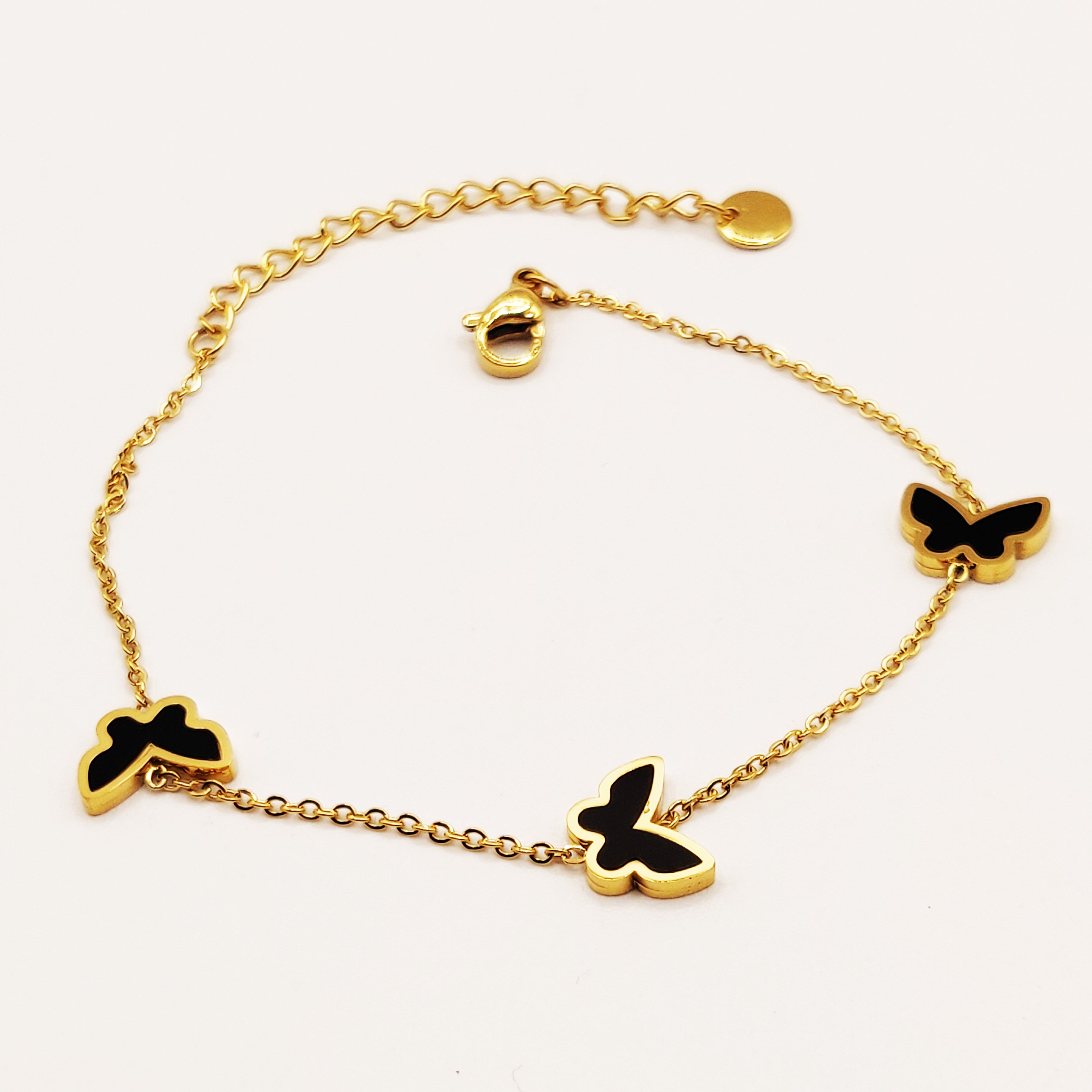 Bracelet Papillons Noir