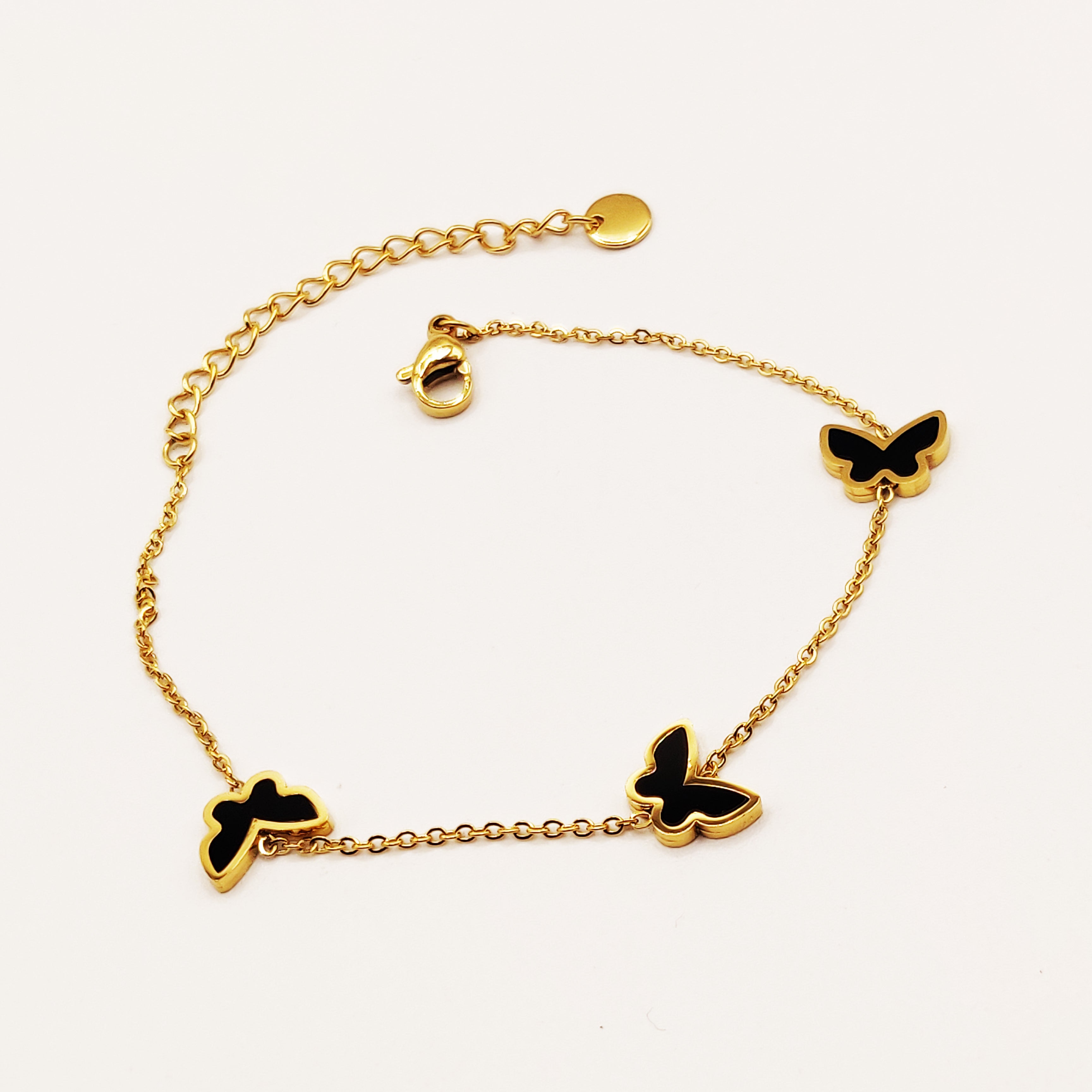 Bracelet Papillons Noir