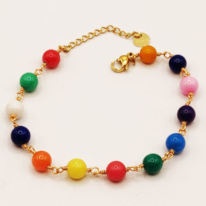 Bracelet Perles Multicolores