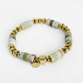 Bracelet Pierres Multicolores et Dorées