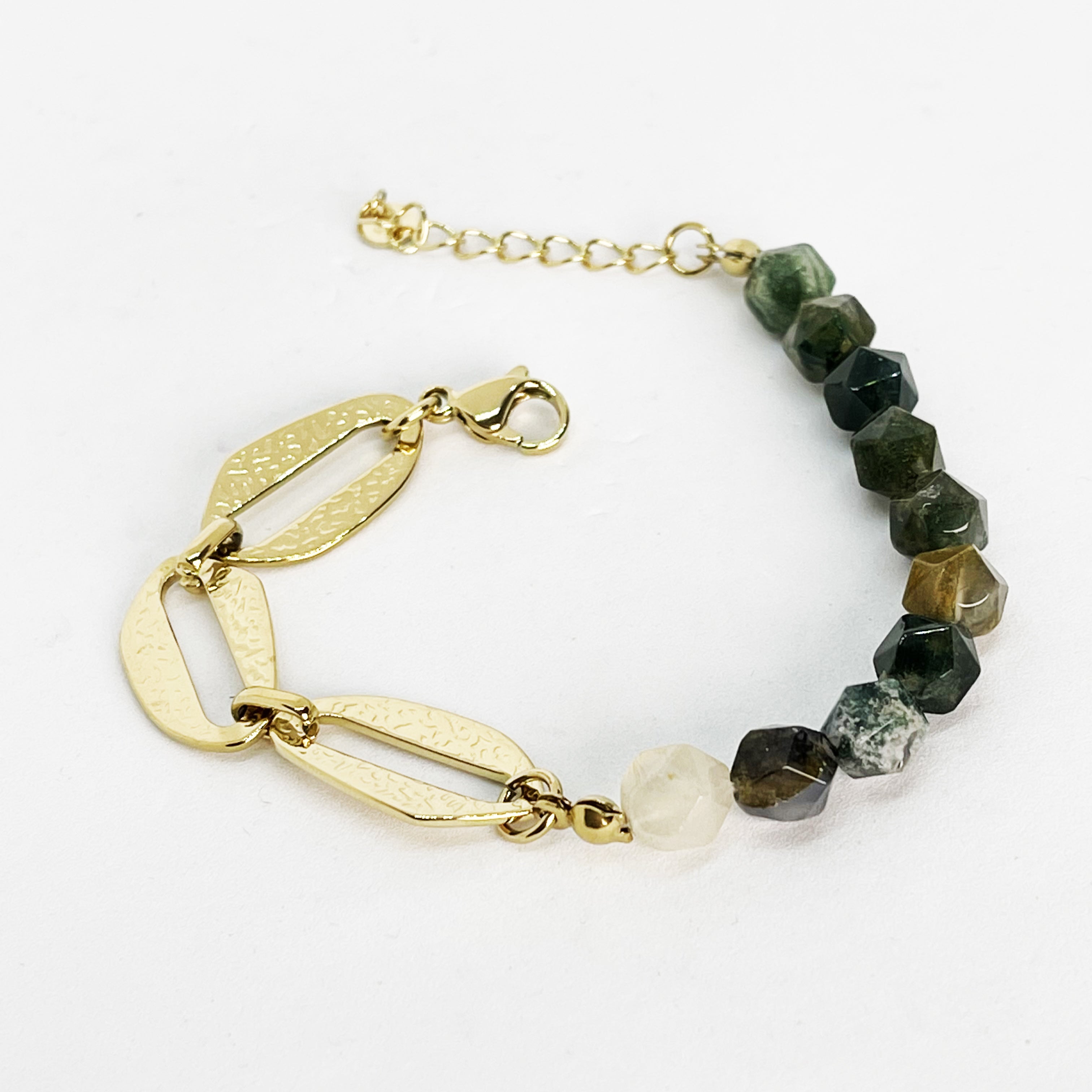 Bracelet Pierres Nuances de Vert Luxe