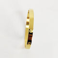 Bracelet Prestige Épais Vis Doré