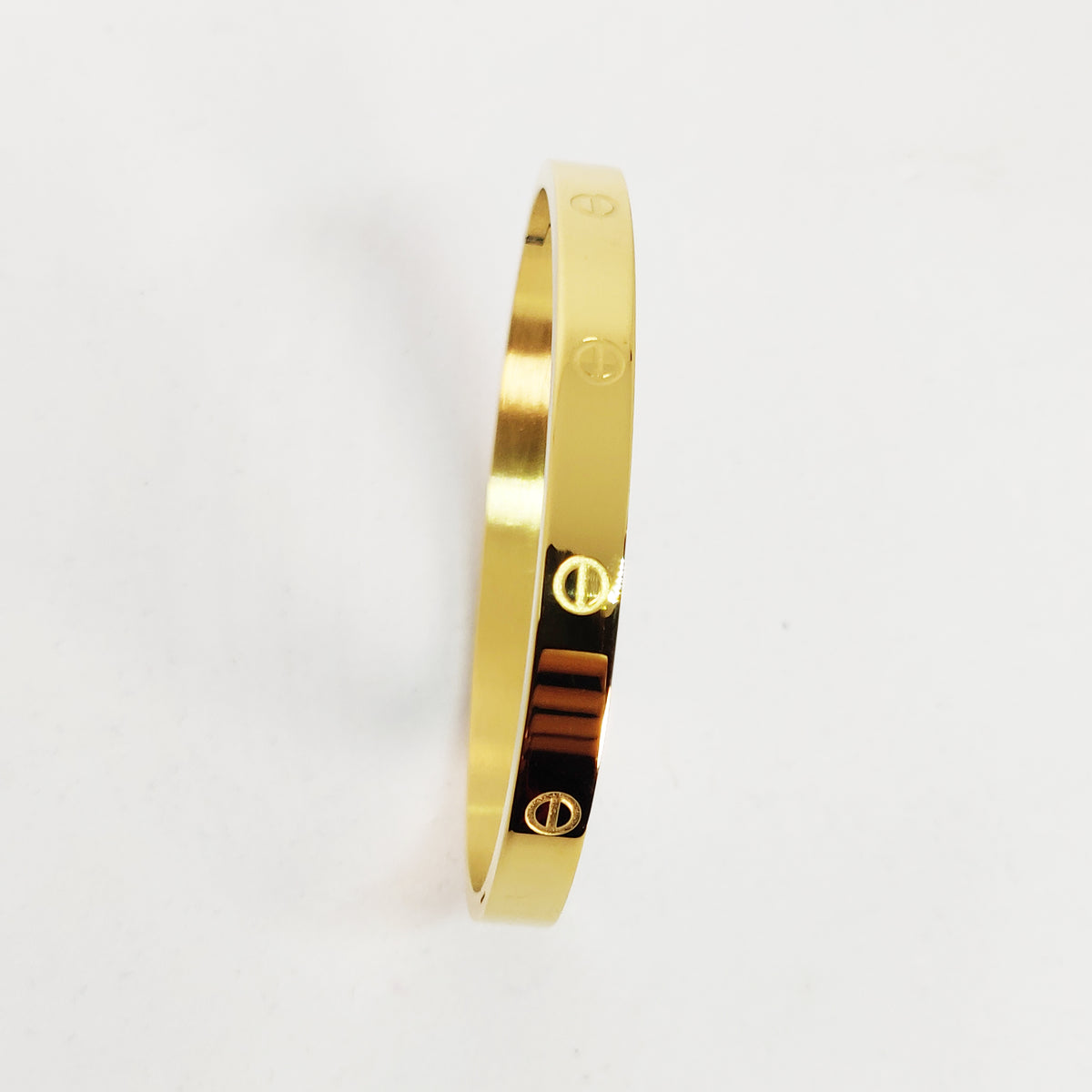 Bracelet Prestige Épais Vis Doré