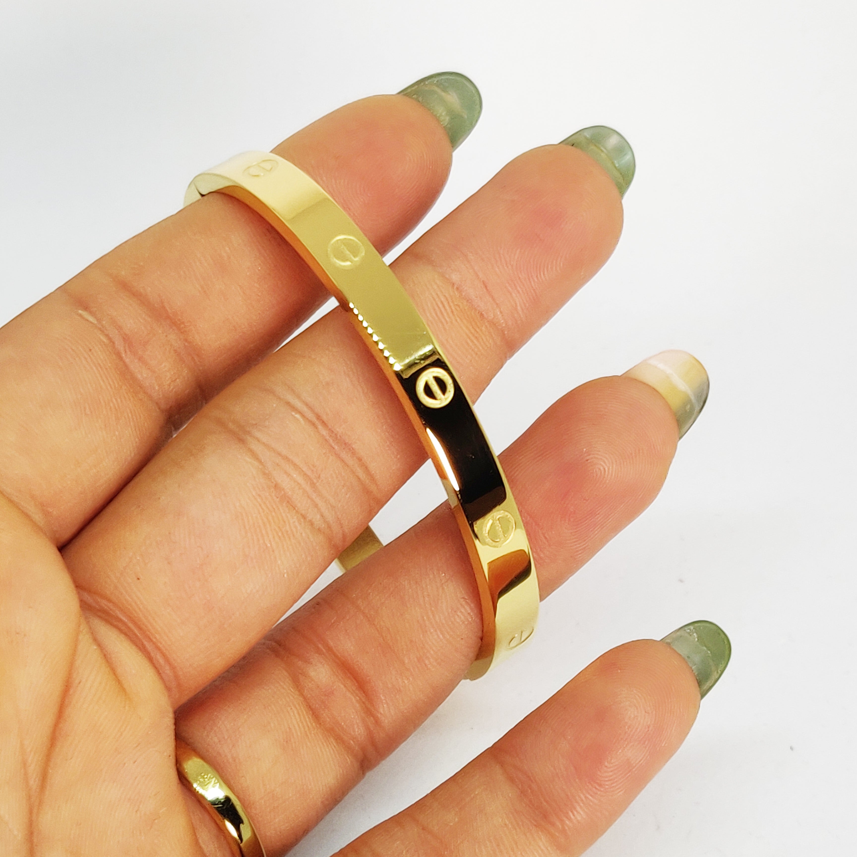 Bracelet Prestige Épais Vis Doré
