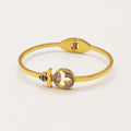 Bracelet Rigide Abeille Luxe Cristaux