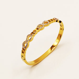 Bracelet Rigide Chaîne 3 Infinity Luxe