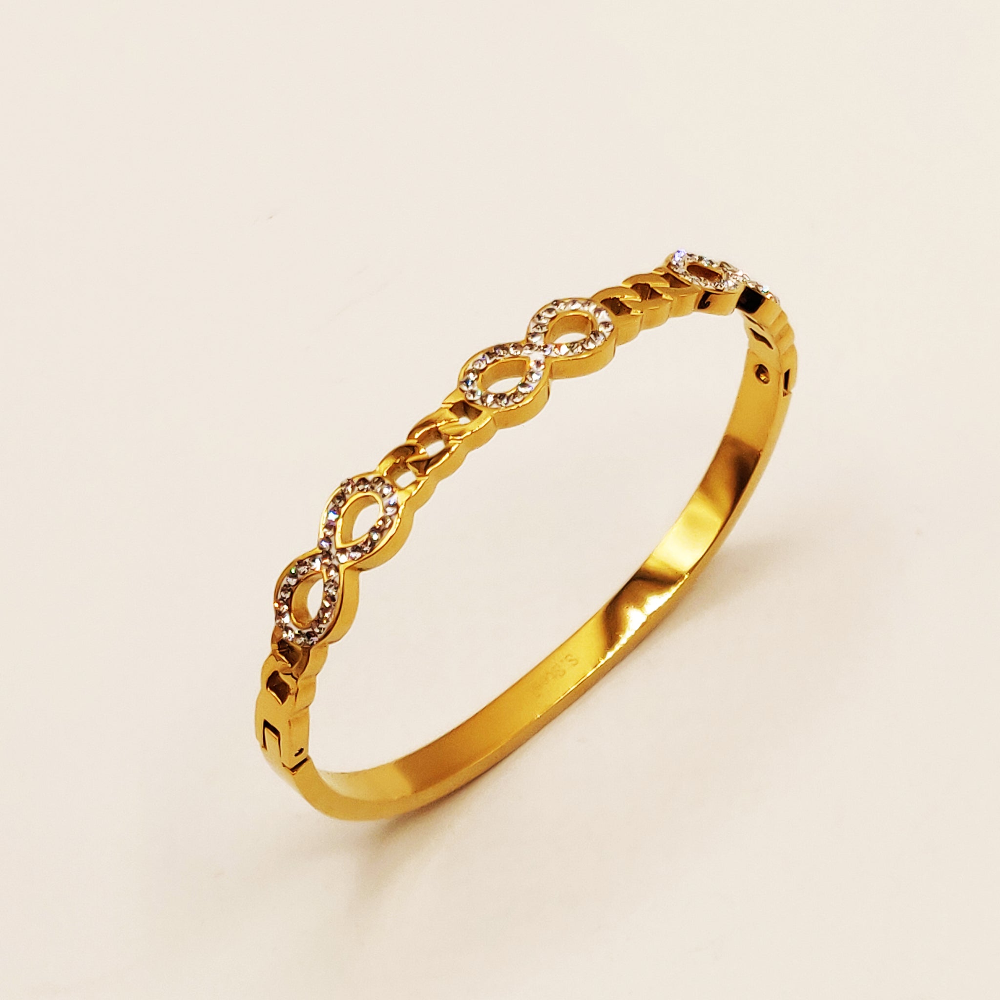 Bracelet Rigide Chaîne 3 Infinity Luxe