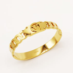 Bracelet Rigide Chaîne V Luxe