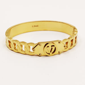 Bracelet Rigide Chaîne V Luxe