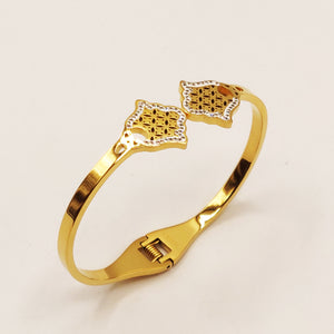 Bracelet Rigide Double Main de Fatma Luxe