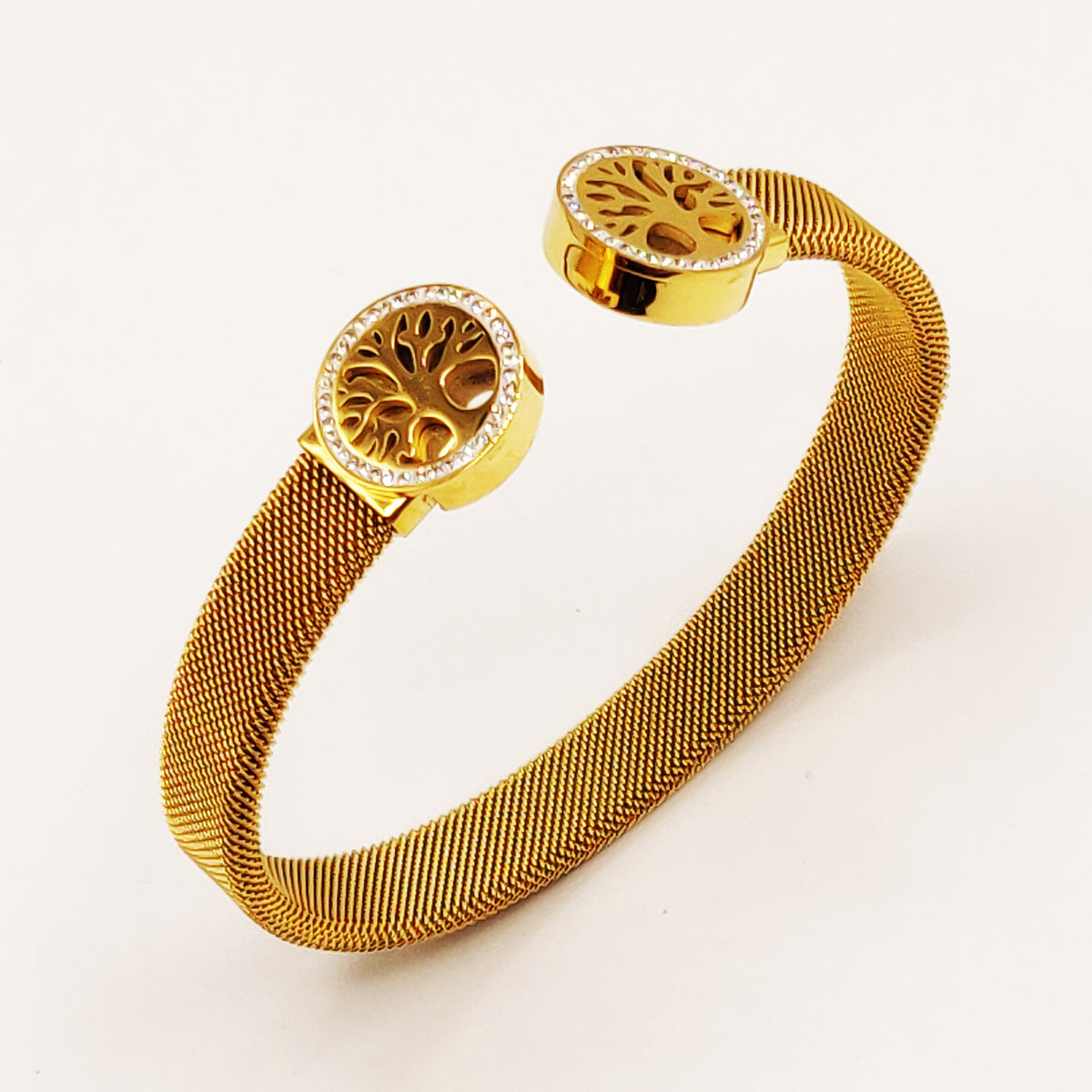 Bracelet Maille Rigide Double Eden Luxe