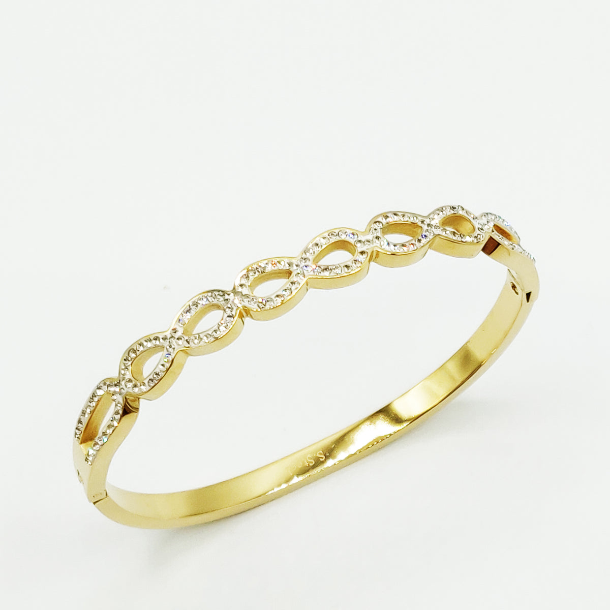 Bracelet Rigide Multi Infinity Cristaux