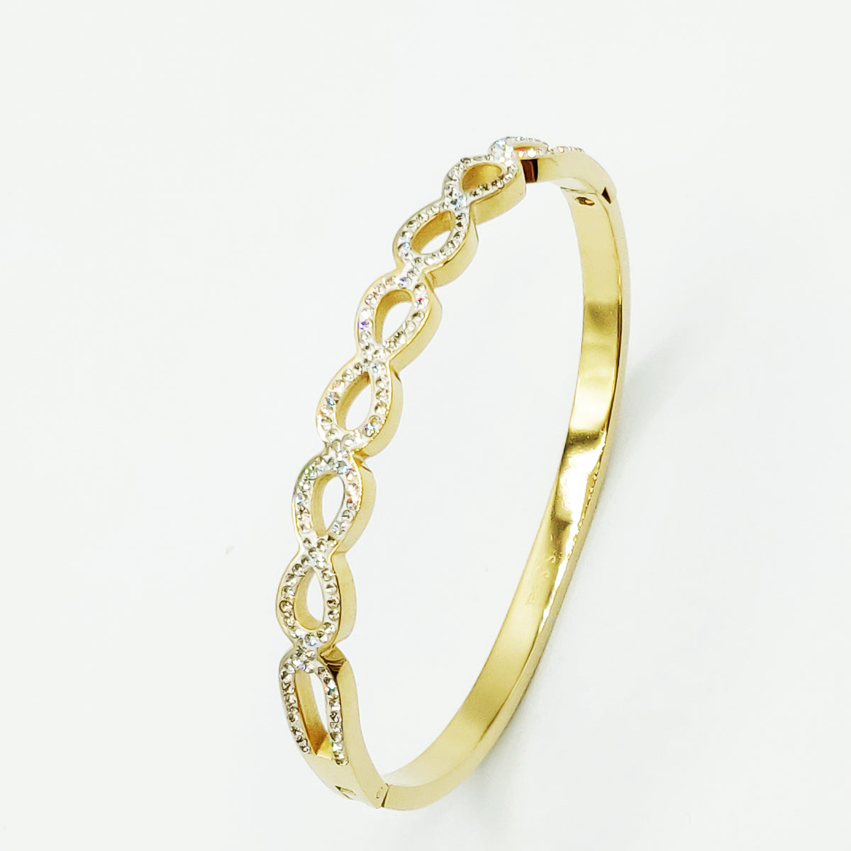 Bracelet Rigide Multi Infinity Cristaux