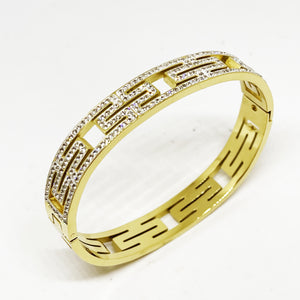 Bracelet Rigide Multi Rectangles Cristaux
