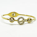 Bracelet Rigide Romain 3 Cercles Cristaux